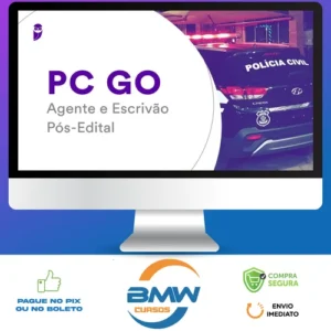 PC-GO (Agente e Escrivão) Pacote Completo - 2022 (Pós-Edital) - Estratégia Concursos
