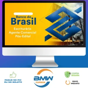Pacote - Banco do Brasil (Escriturário - Agente Comercial) Pacote Completo - 2023 - Estratégia Concursos