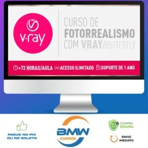 Curso Fotorrealismo com Vray Butterfly - Thi Lima