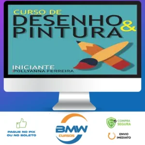 Curso Iniciante de Desenho e Pintura - Pollyanna Ferreira