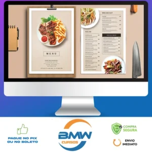 Menu de Comida 4K: Exibição do Restaurante - Envato Elements