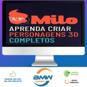 Milo: Aprenda a Criar Personagens 3D Completos - Mascoteria School