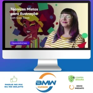 Técnicas Mistas Para Ilustração - Gabi Tozati