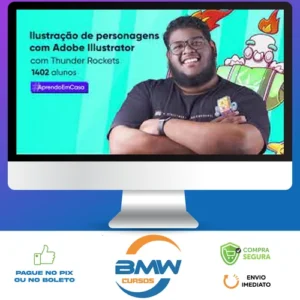 Crehana: Ilustração de Personagens com Illustrator - Thunder Rockets