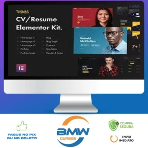 CVPortfolio Elementor Template Kit - Thomas