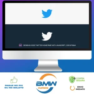 Design and Code Twitter Home Page with JavaScript, CSS & Figma - Hossein Boroji [INGLÊS]