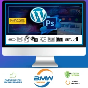 Wordpress, Photoshop, Elementor Intenso e Abrangente Para Sites - Marcos Cursos