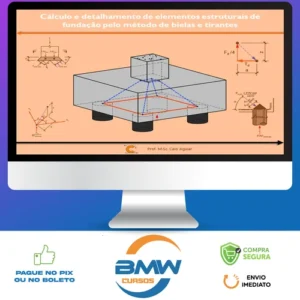 Cálculo e Detalhamento de Elementos Estruturais de Fundação pelo Método de Bielas e Tirantes - Caio Aguiar