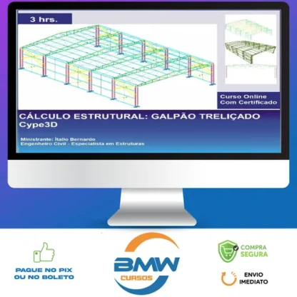 Cype3D: Galpão Treliçado - Ítallo Bernardo