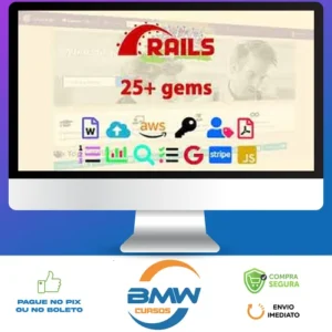 Ruby On Rails 6 Learn 25+ Gems and Build a Startup Mvp - Yaroslav Shmarov [Inglês]